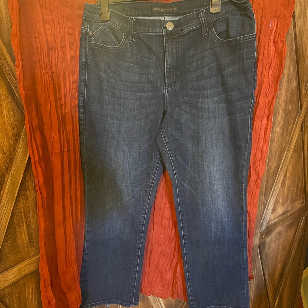 Rock And Republic Ankle Cropped Jeans